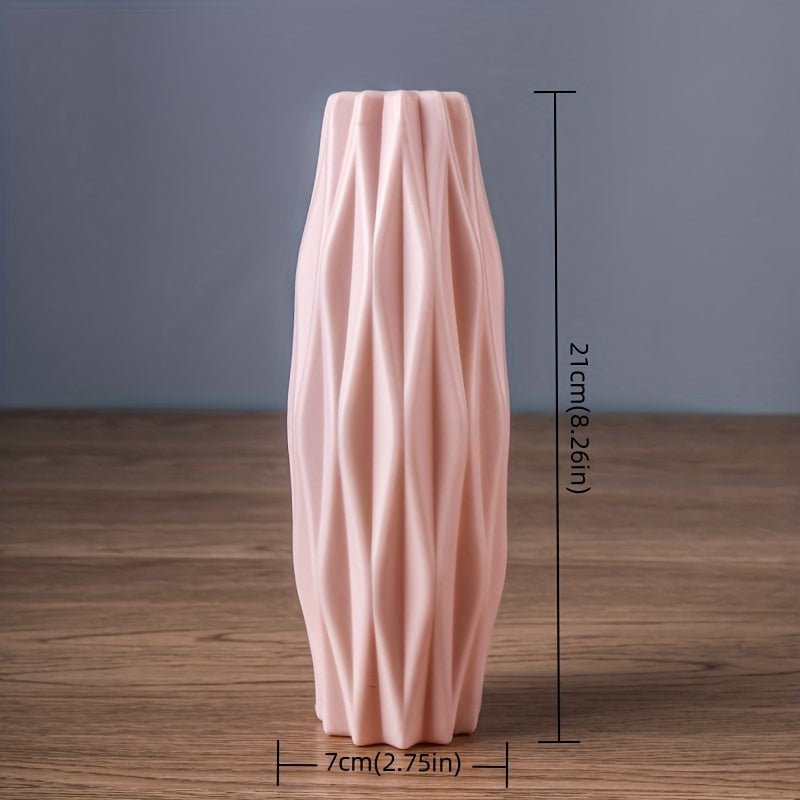 Nordic Plastic Vase, Creative Modern Vases