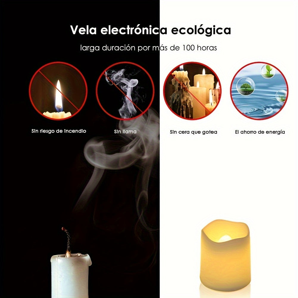 24-Pack Flameless LED Tea Light Candles