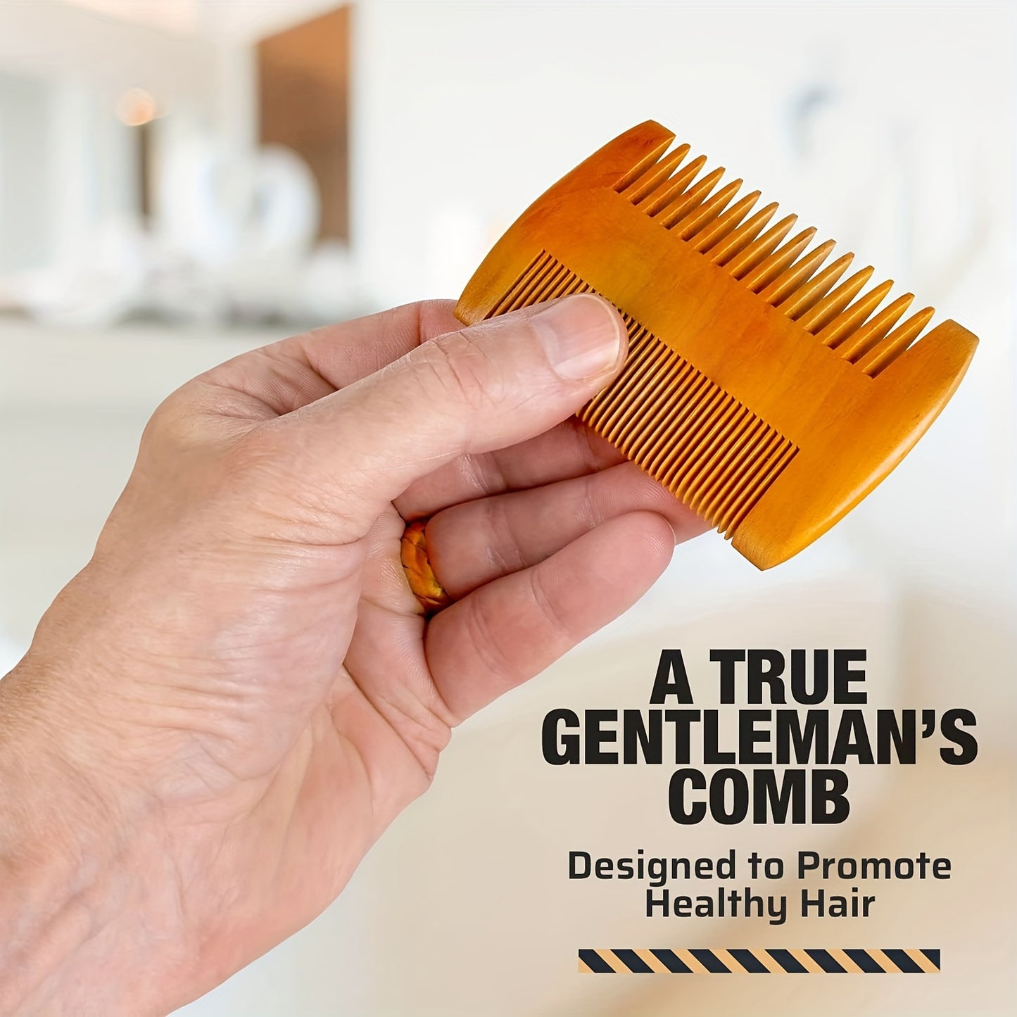 Wooden Beard And Comb Set For Men