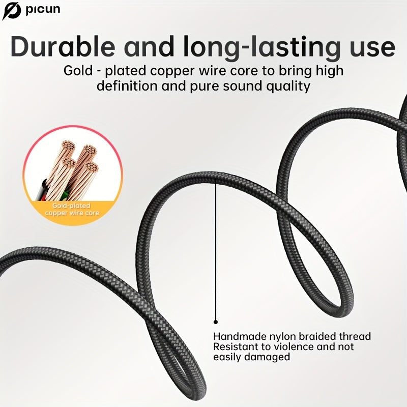 Picun C60 Wired On-Ear Headphones With Microphone