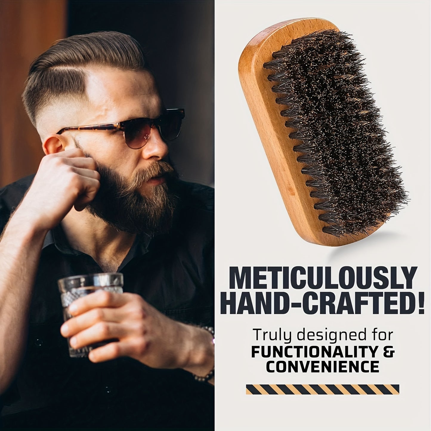Wooden Beard And Comb Set For Men