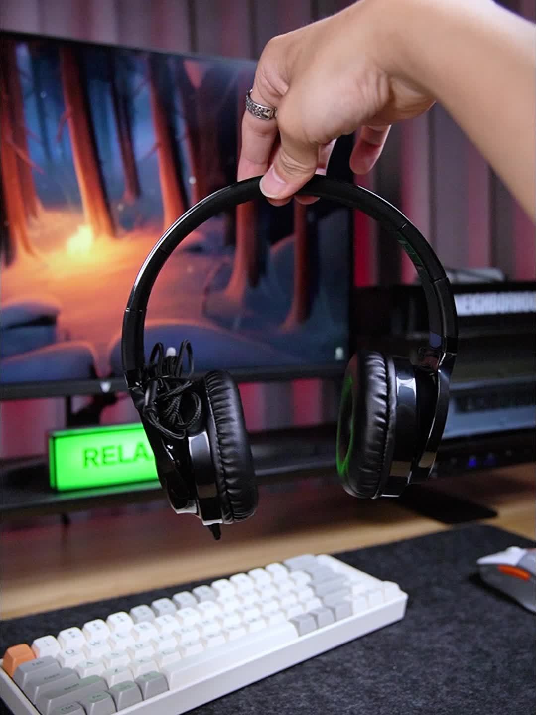 Picun C60 Wired On-Ear Headphones With Microphone