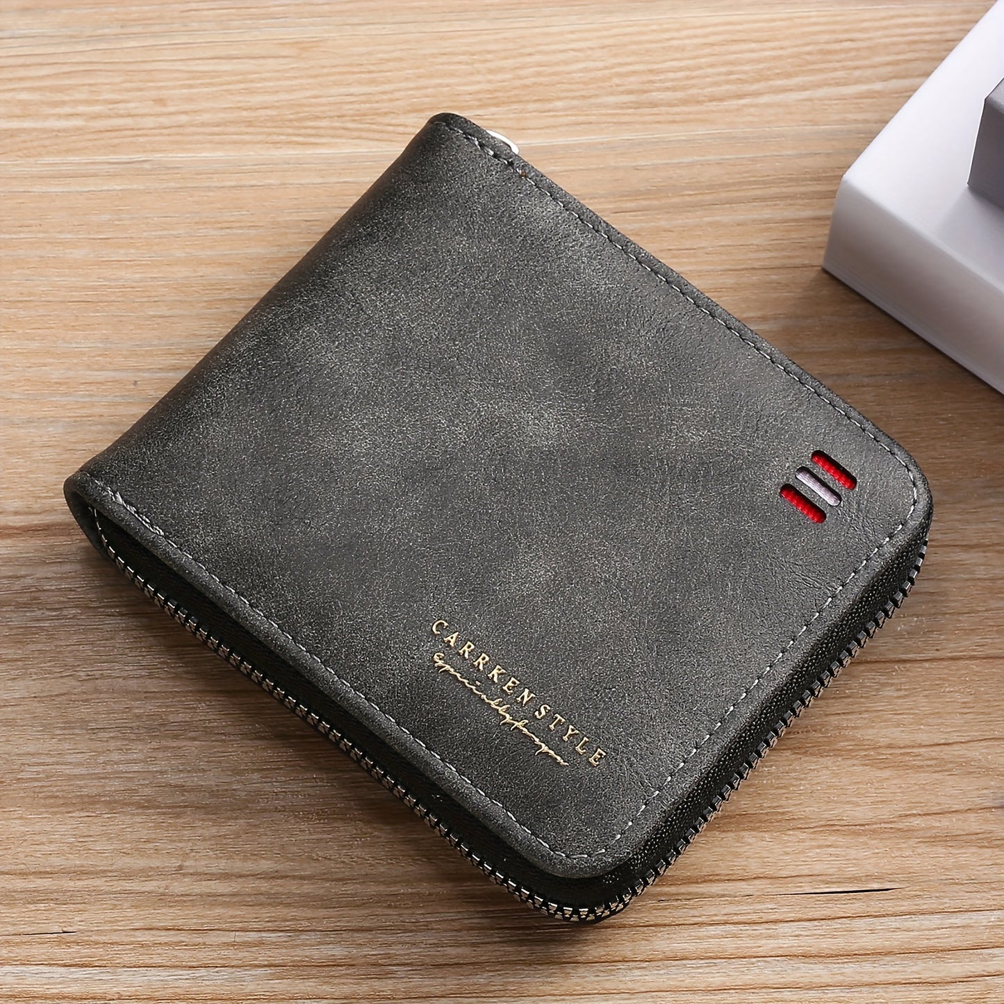 Men's Zipper Short Wallet