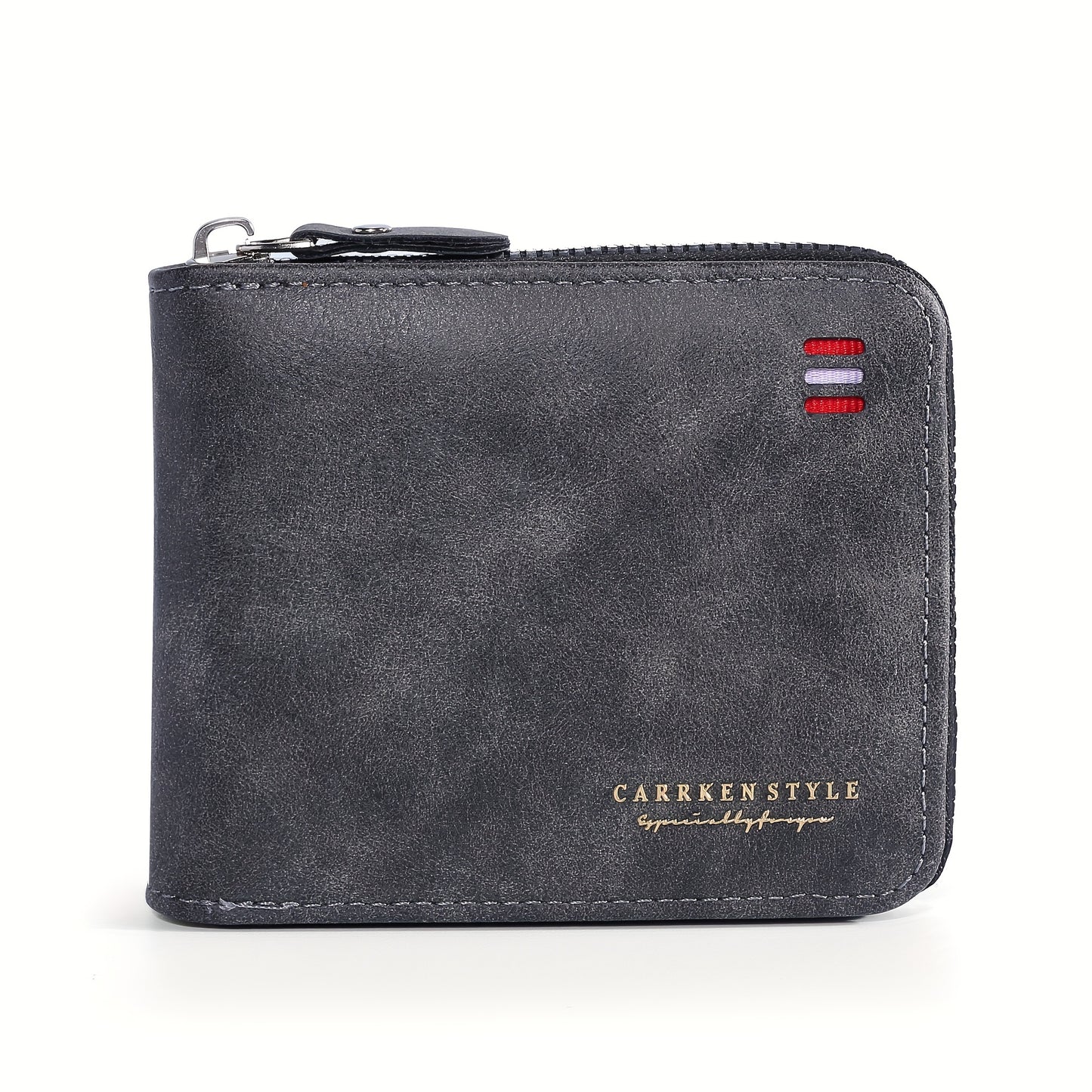 Men's Zipper Short Wallet