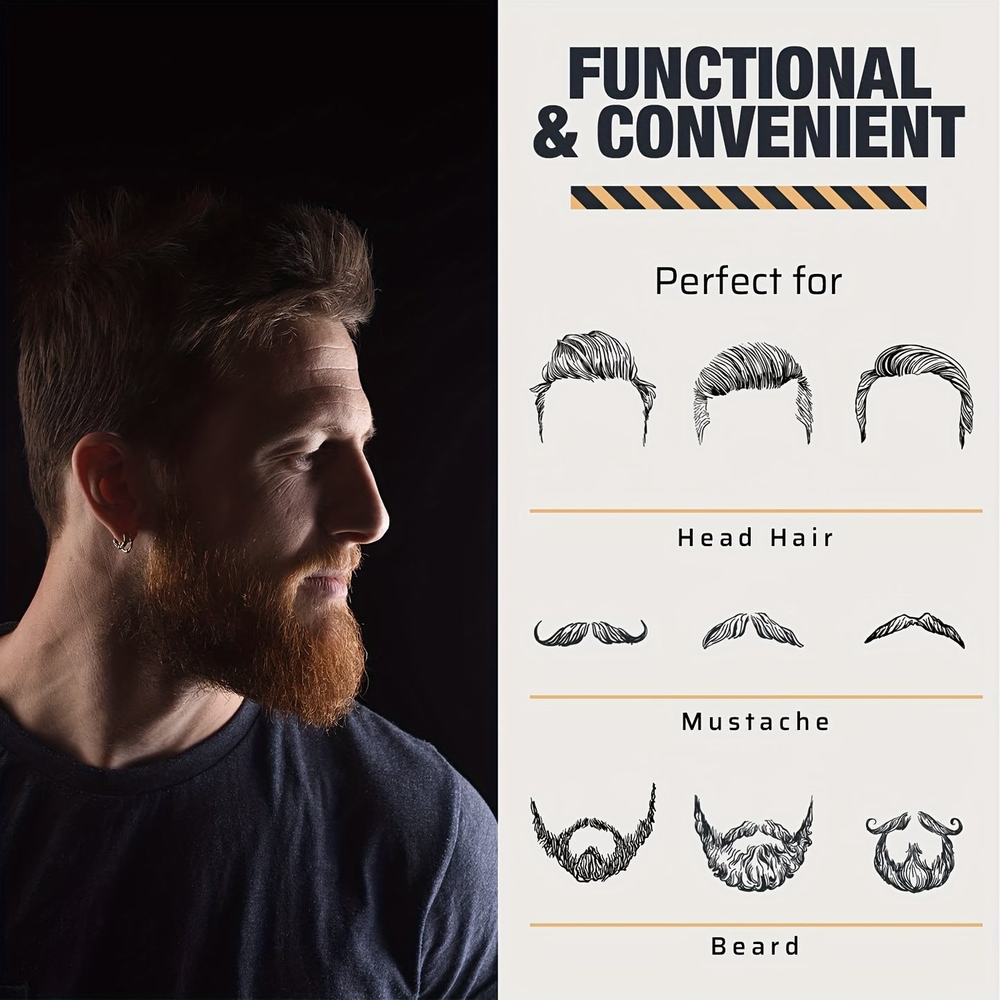 Wooden Beard And Comb Set For Men