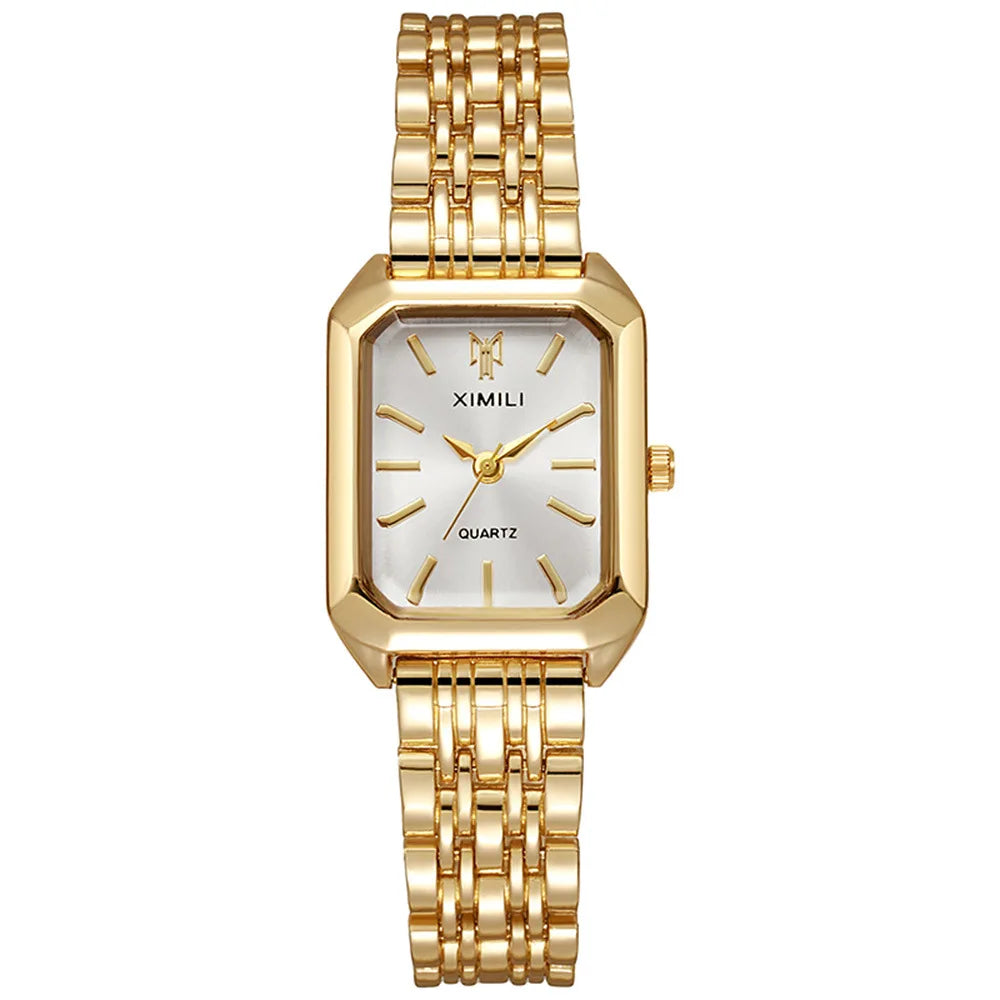 UTHAI Luxury Stainless Steel Business Watch for Ladies