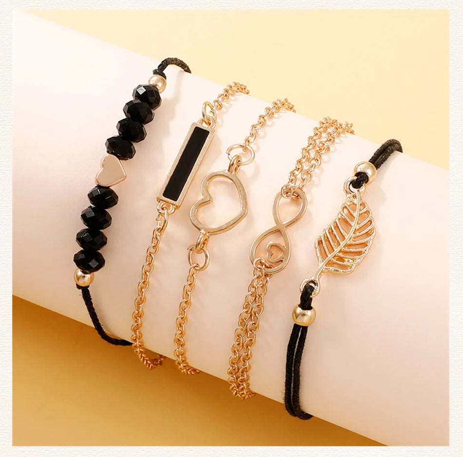 6pcs Set Womens Watches Ladies Fashion No Box