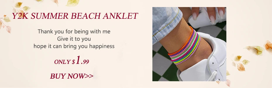 Vintage adjustable chain ankle bracelet for women