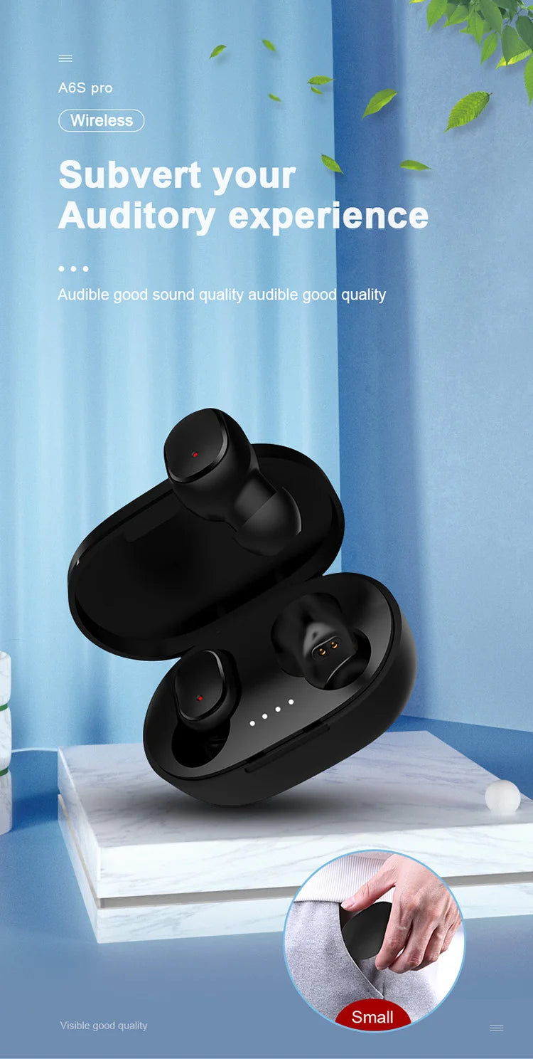 Original A6S TWS wireless earphones