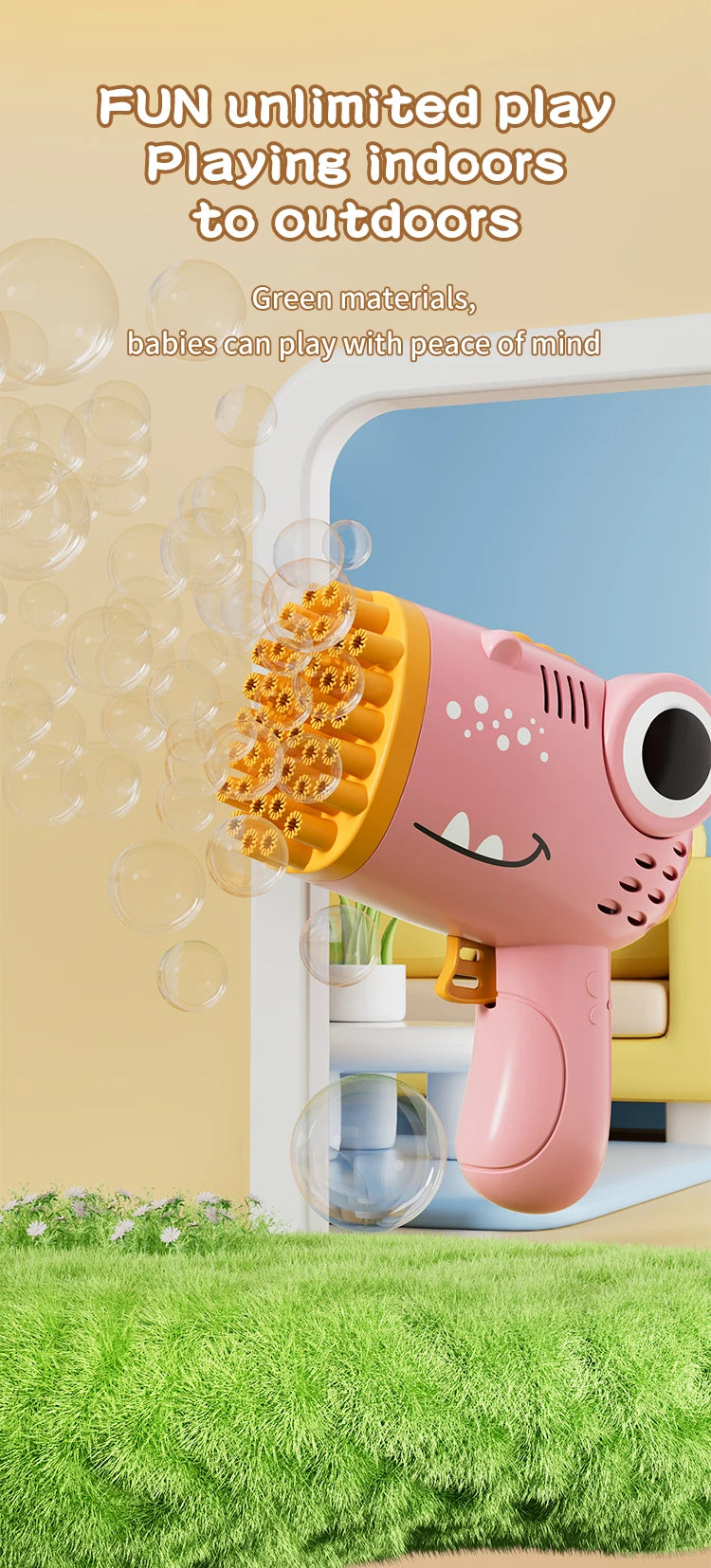 40 Holes bubble gun for Kids