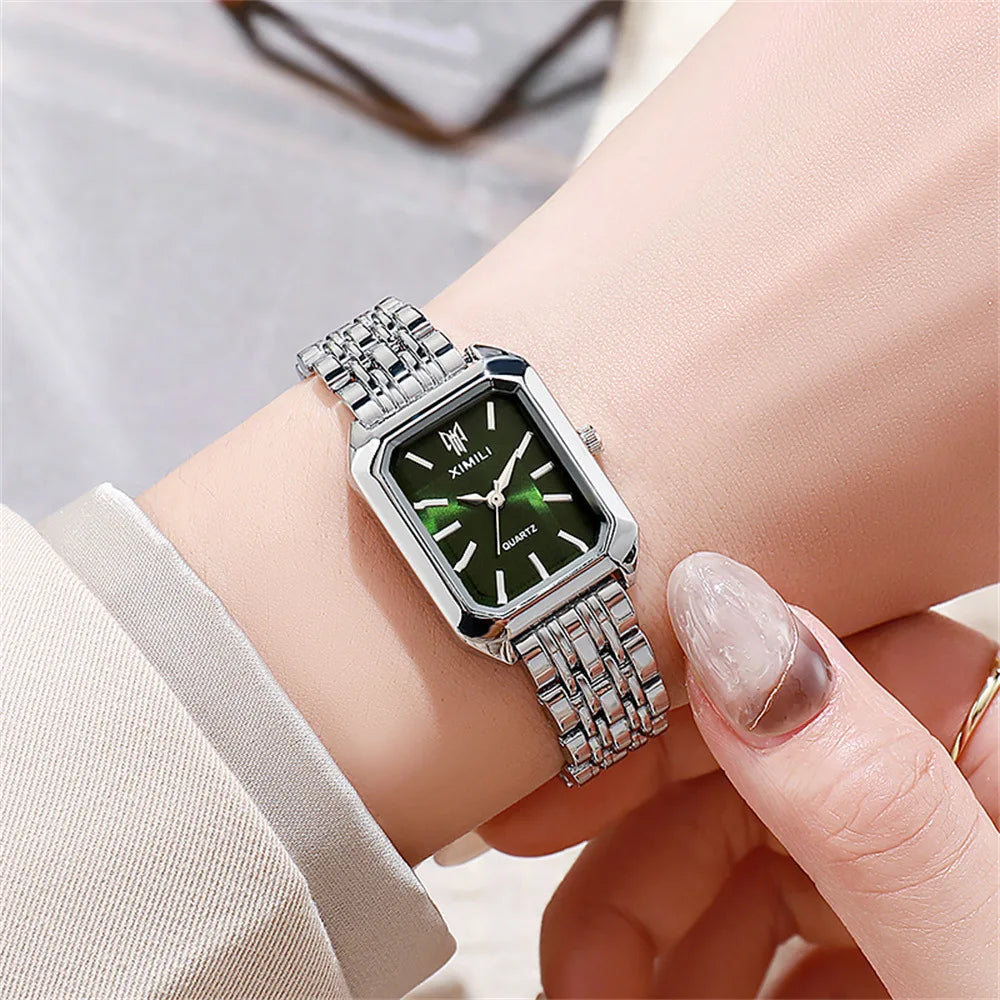 UTHAI Luxury Stainless Steel Business Watch for Ladies
