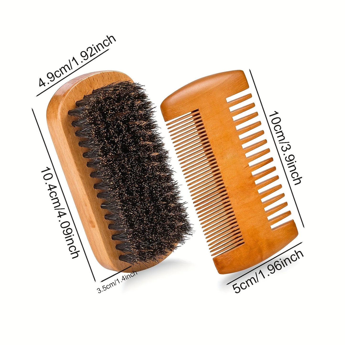 Wooden Beard And Comb Set For Men