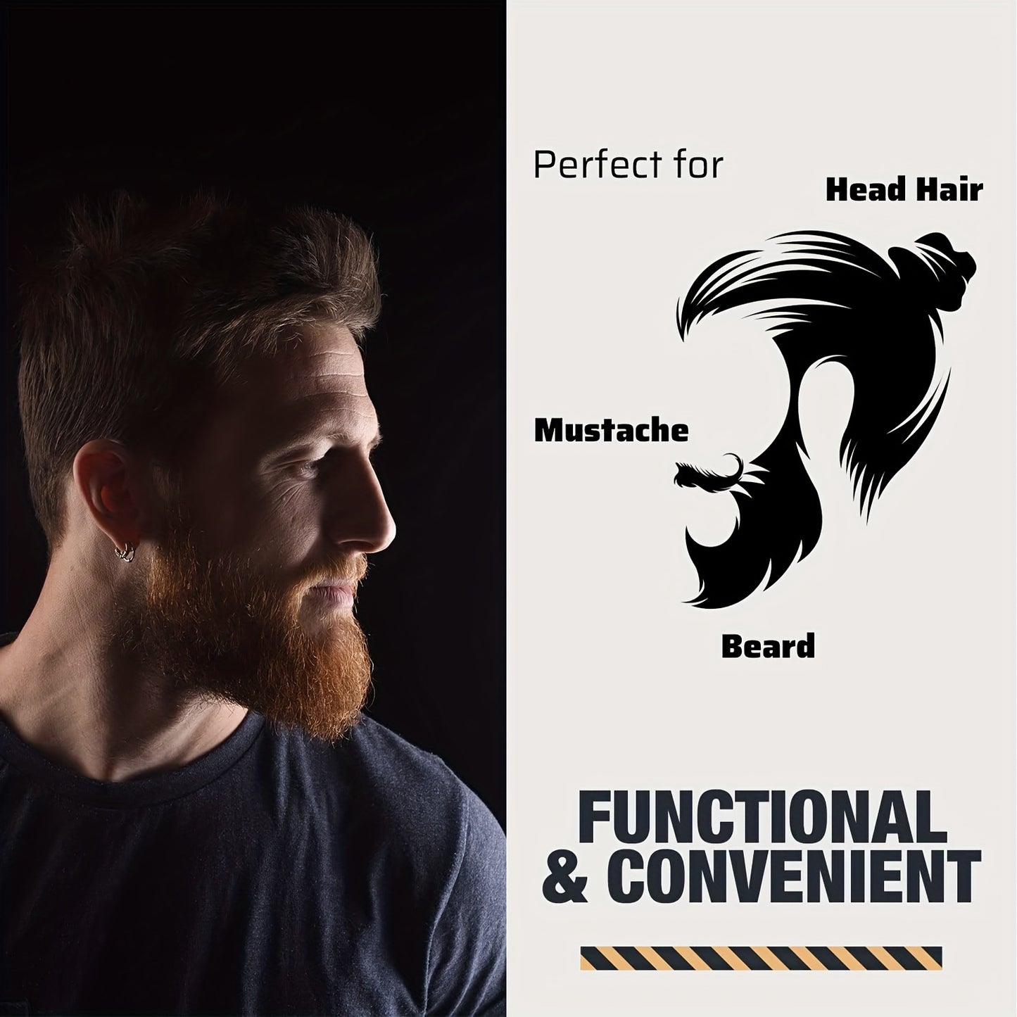Wooden Beard And Comb Set For Men