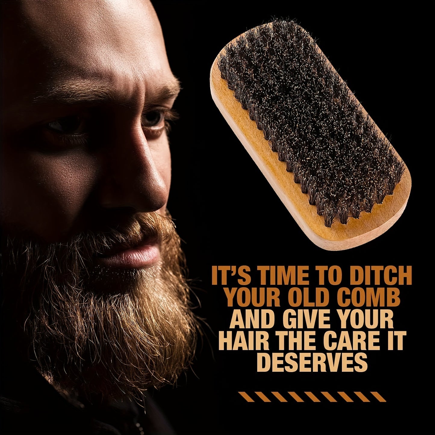 Wooden Beard And Comb Set For Men