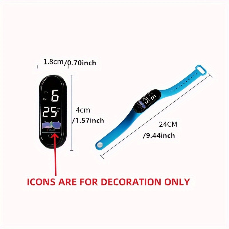 LED Touch Screen Sports Watch