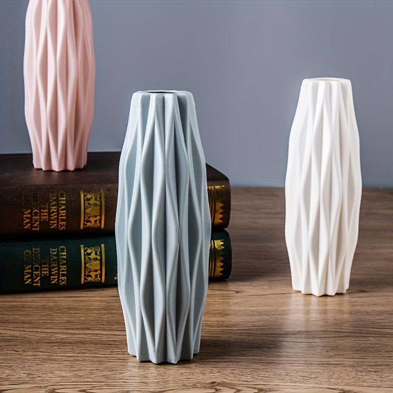 Nordic Plastic Vase, Creative Modern Vases
