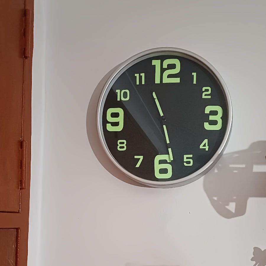Modern 3D Digital Wall Clock-Large Luminous Display-Silent