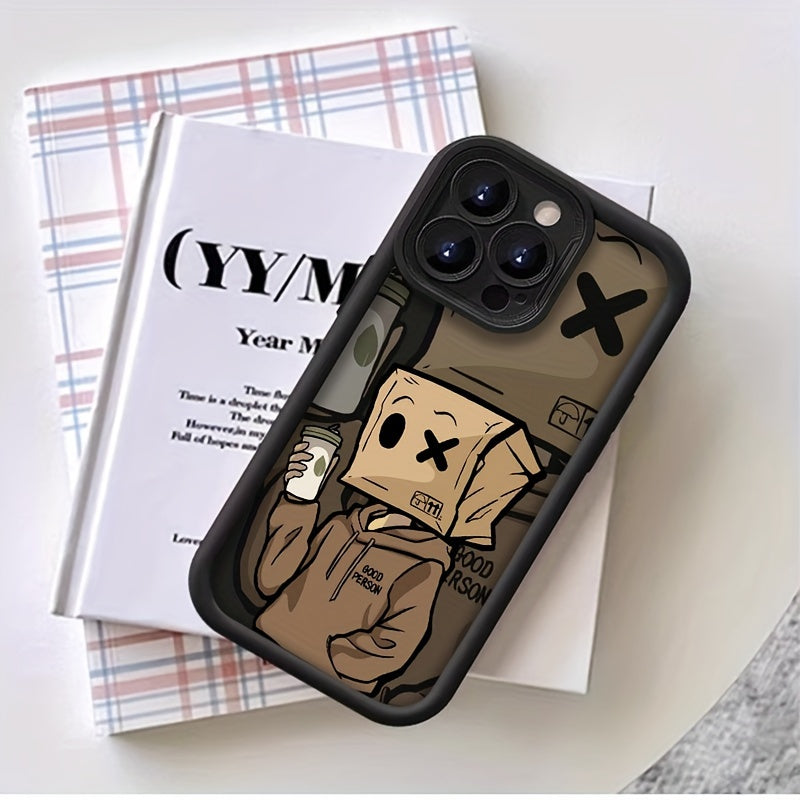 High Color Carton Man Protective TPU Phone Case For Iphone