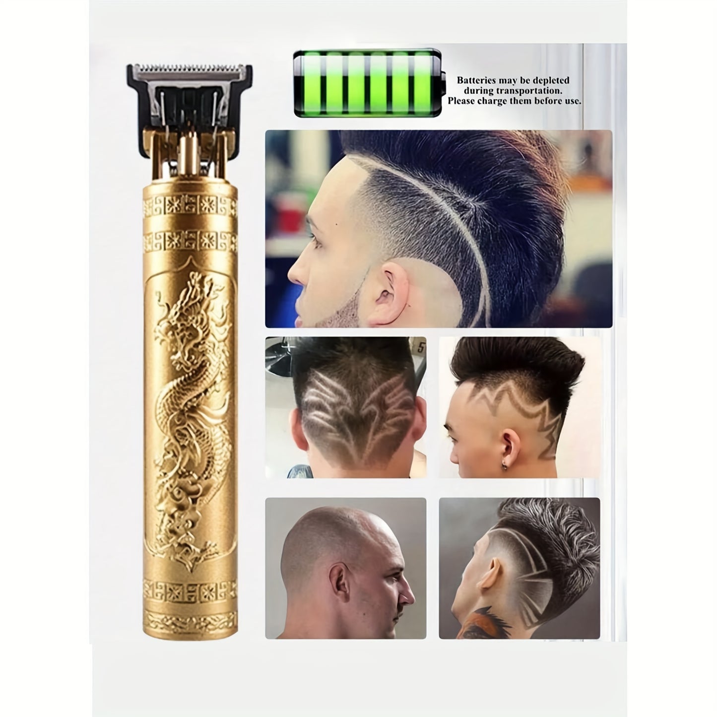 Men's Professional Hair Clipper Electric Cordless