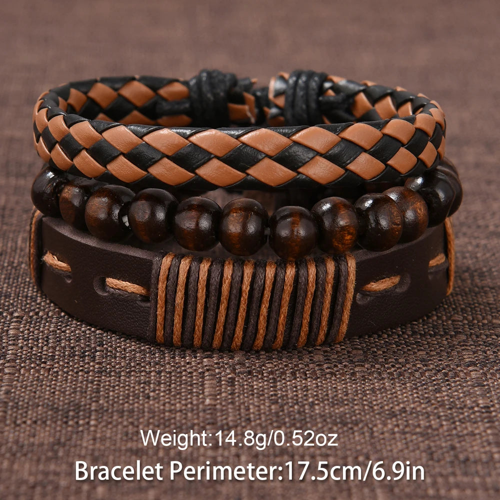 Mens Fashion Watch Bracelet Set