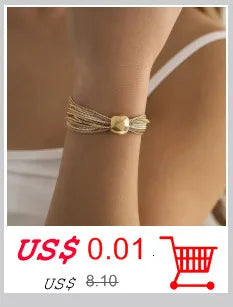 Vintage adjustable chain ankle bracelet for women