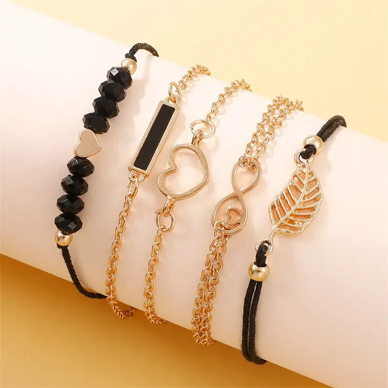 6pcs Set Womens Watches Ladies Fashion No Box