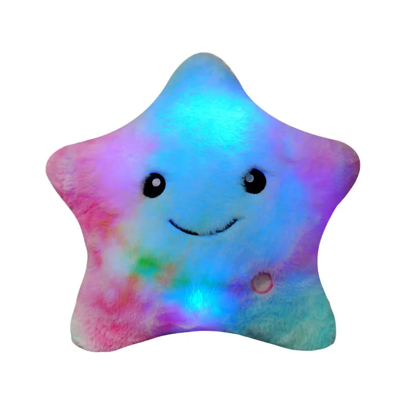 Luminous Pillow Soft Stuffed Plush Glowing Colorful Stars