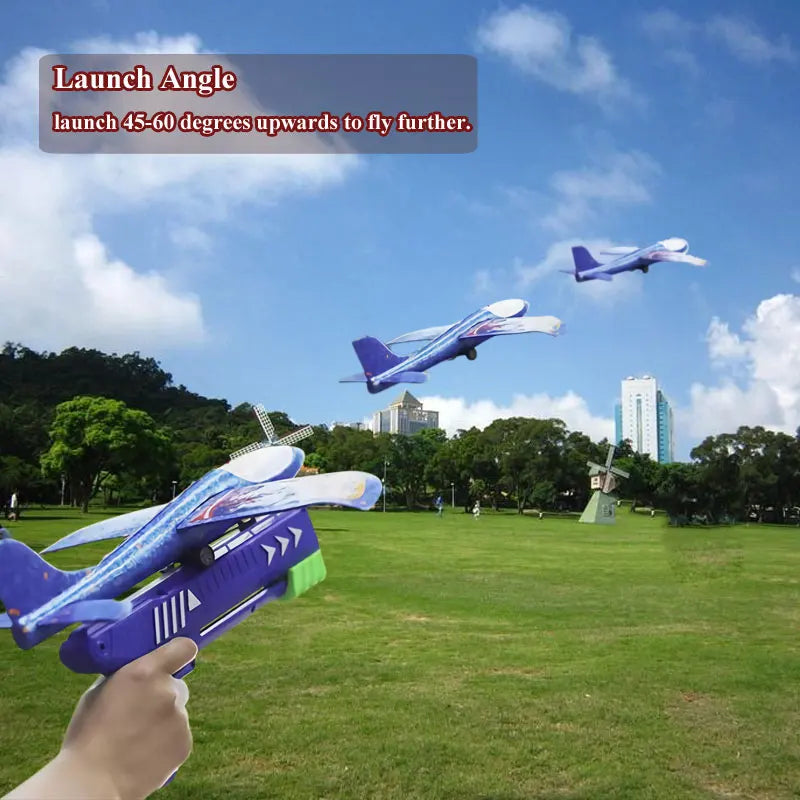 Kids 24/34cm Plane Launcher Toy