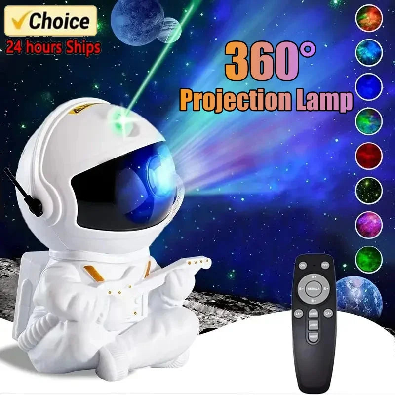 Star Projector Galaxy Night Light Astronaut Space Projector