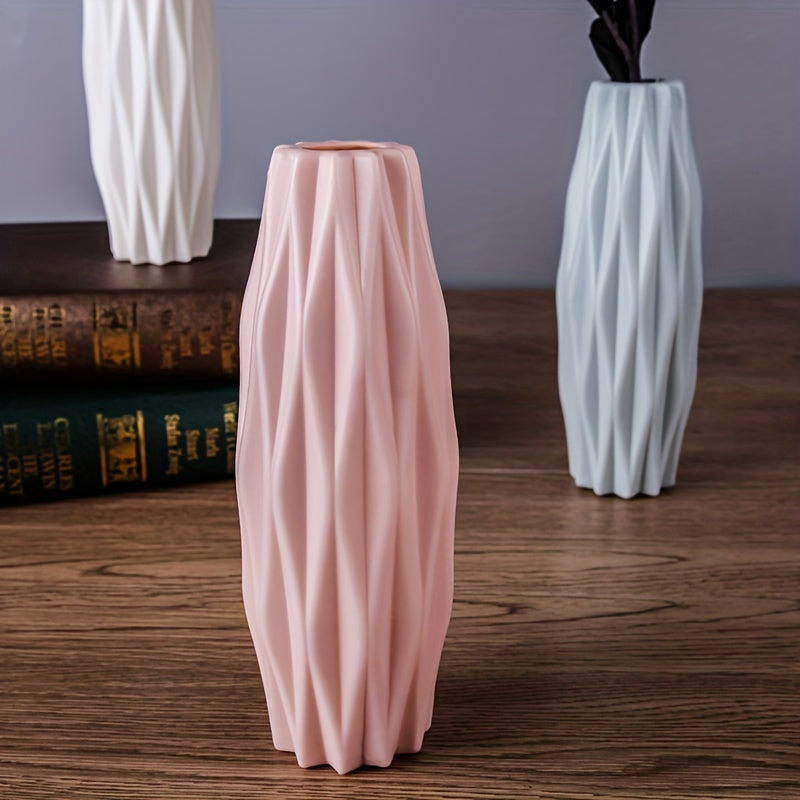 Nordic Plastic Vase, Creative Modern Vases