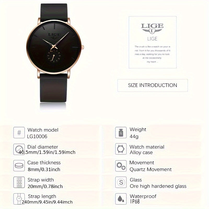 LIGE Fashion Mens Watches