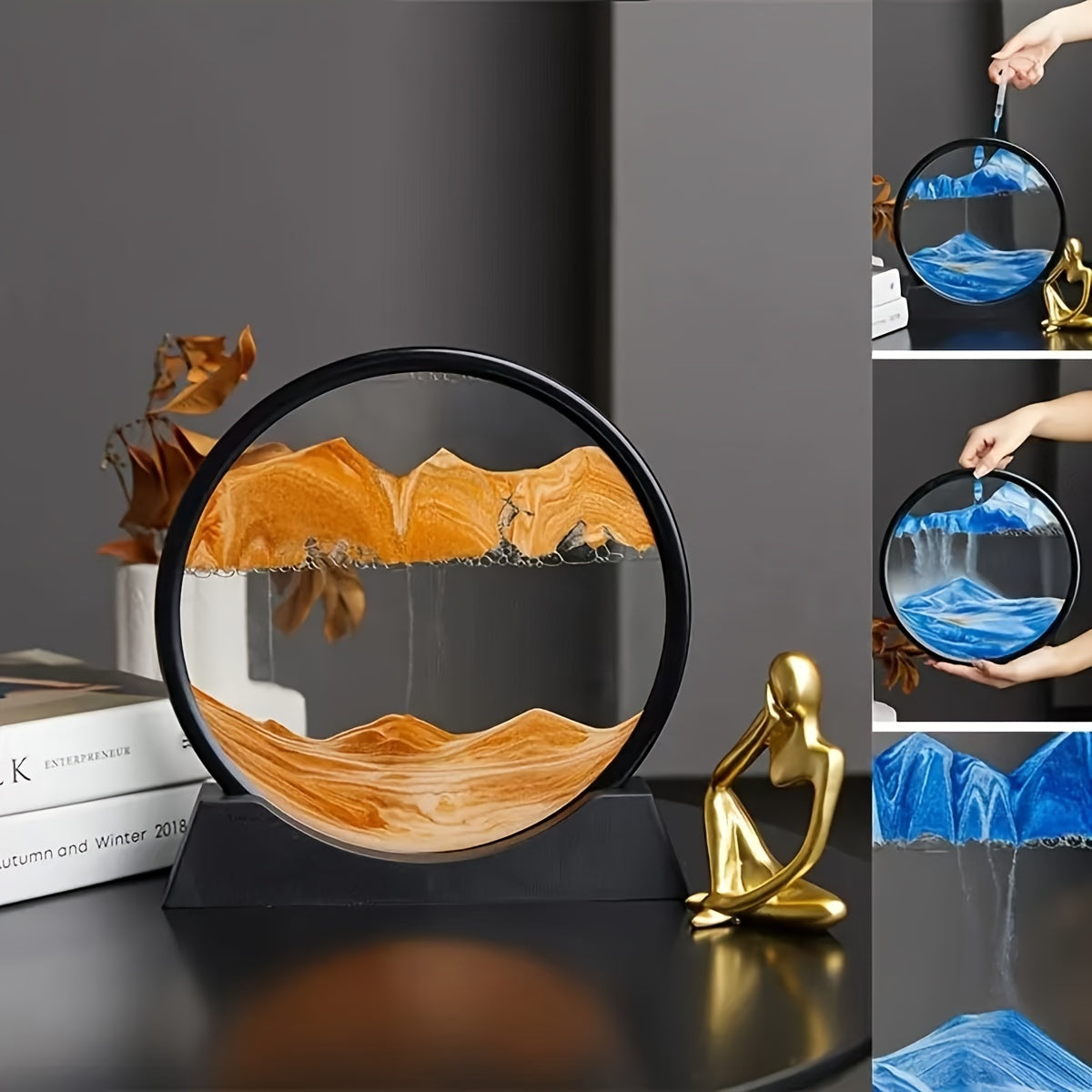 Dynamic Quicksand Desk Decor